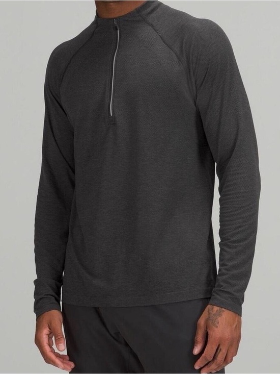 lululemon athletica Other - Men's Lululemon Metal Vent Tech Half Zip Dark Gray Pullover Sz L